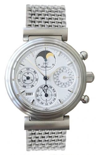 IWC Da Vinci Perpetual Stainless Steel White Italian Bracelet