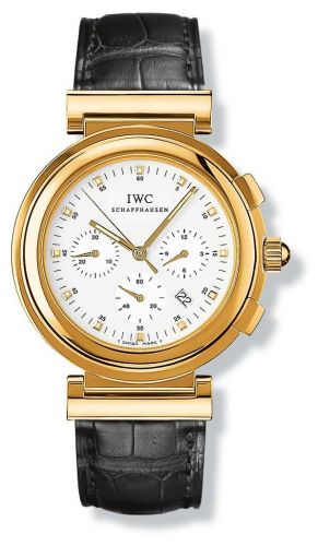 IWC Da Vinci SL Chronograph MecaQuartz Yellow Gold White