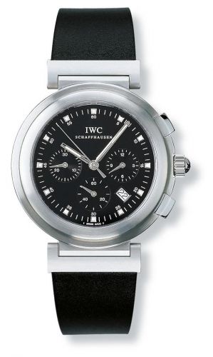 IWC Da Vinci SL Chronograph MecaQuartz Stainless Steel Brushed Black Desmopan