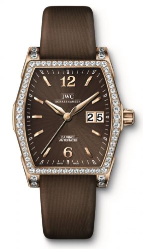 IWC Da Vinci Automatic Midsize Rose Gold Diamond Chocolate