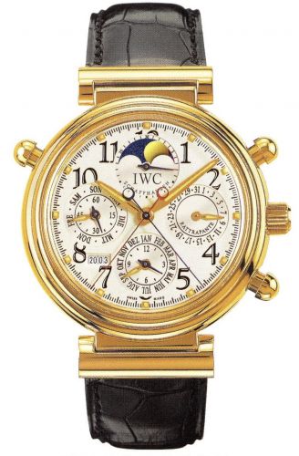 IWC Da Vinci Perpetual Rattrapante Rose Gold Silver French