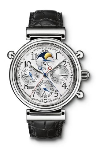 IWC Da Vinci Perpetual Rattrapante Platinum Silver German