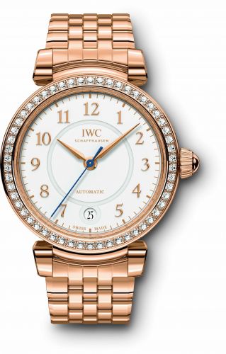 IWC Da Vinci 36 Automatic Red Gold Diamond Silver Bracelet