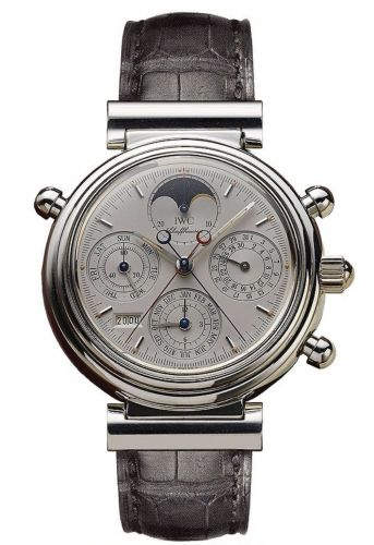 IWC Da Vinci Perpetual Rattrapante Platinum Silver German