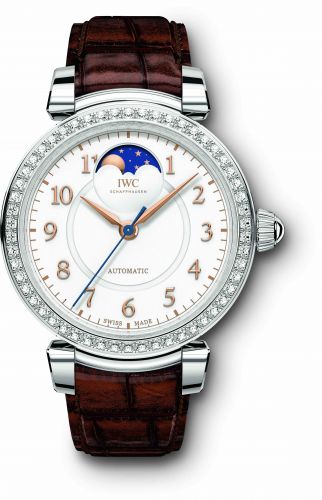 IWC Da Vinci 36 Moonphase Stainless Steel Diamond Silver