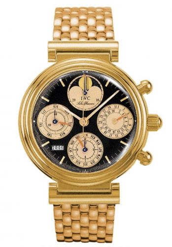 IWC Da Vinci Perpetual Red Gold Black English Bracelet
