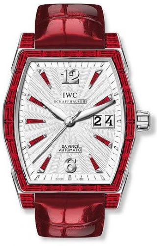 IWC Da Vinci Automatic Midsize White Gold Ruby Silver