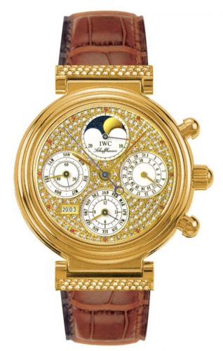 IWC Da Vinci Perpetual Red Gold Diamond Paved English