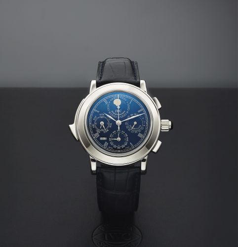 IWC Destriero Scafusia Platinum Blue English