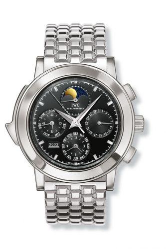 IWC Grande Complication 3770 Platinum Black German Bracelet