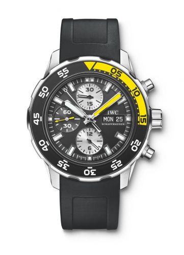 IWC Aquatimer Chronograph Stainless Steel Black Rubber