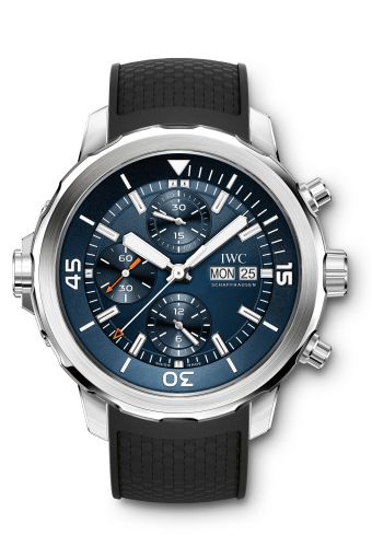 IWC Aquatimer Chronograph Stainless Steel Blue Rubber Edition Expedition Jacques-Yves Cousteau 2014