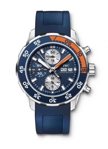 IWC Aquatimer Chronograph Stainless Steel Blue Rubber