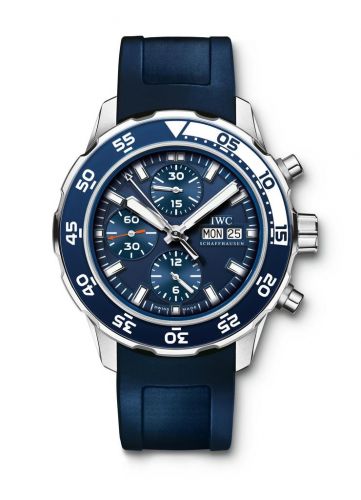 IWC Aquatimer Chronograph Stainless Steel Blue Rubber