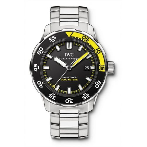 IWC Aquatimer 2000 Stainless Steel Black Bracelet