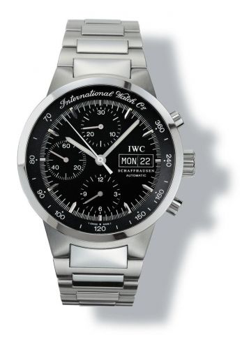 IWC GST Chronograph Automatic Stainless Steel Black English