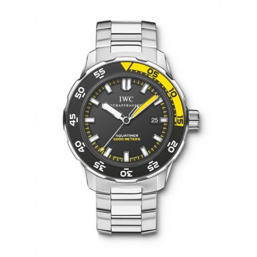 IWC Aquatimer 2000 Stainless Steel Black Bracelet