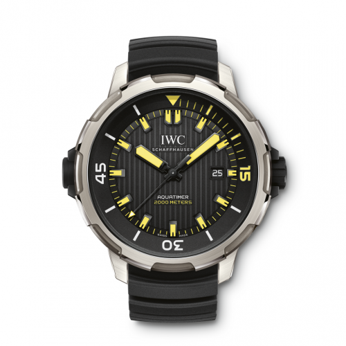 IWC Aquatimer Automatic 2000 Titanium Black Yellow Lume Rubber