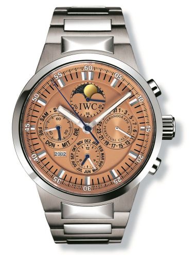 IWC GST Perpetual Calendar Stainless Steel Salmon German
