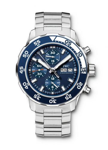 IWC Aquatimer Chronograph Stainless Steel Blue Bracelet