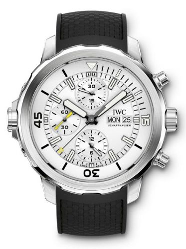 IWC Aquatimer Chronograph Stainless Steel Silver Rubber