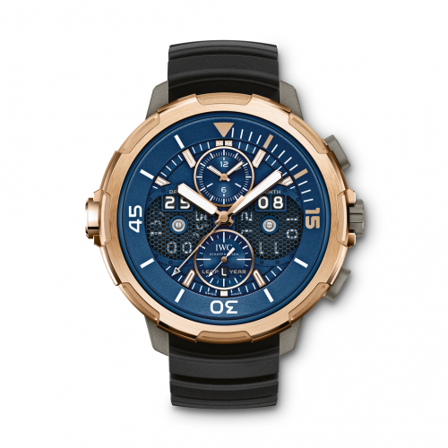 IWC Aquatimer Perpetual Calendar Digital Date-Month Titanium Red Gold Blue