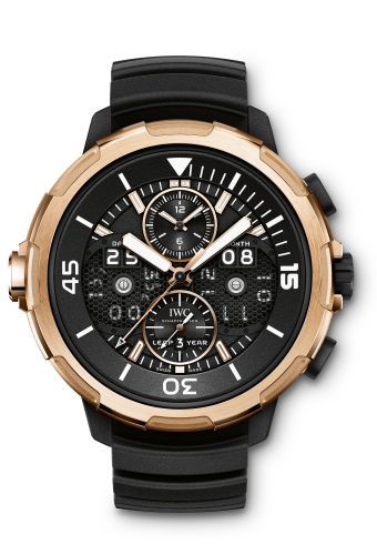 IWC Aquatimer Perpetual Calendar Digital Date-Month Titanium Red Gold Black