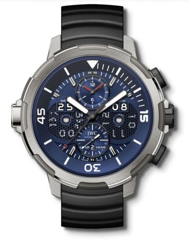 IWC Aquatimer Perpetual Calendar Digital Date-Month Titanium Blue