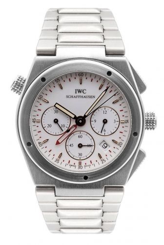 IWC Ingenieur Mecaquartz Chronograph Alarm Stainless Steel White Bracelet