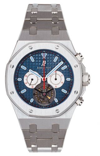 Audemars Piguet Royal Oak Tourbillon Chronograph Stainless Steel Blue