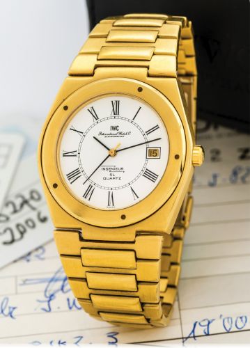 IWC Ingenieur SL Quartz Gold Roman