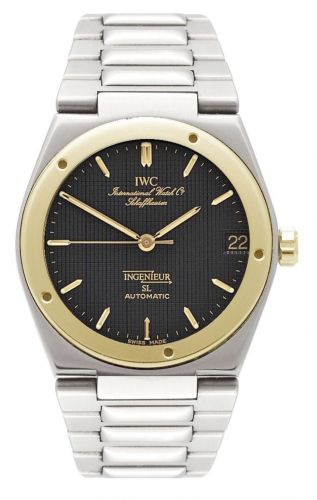 IWC Ingenieur SL Automatic Stainless Steel Yellow Gold Black Bracelet