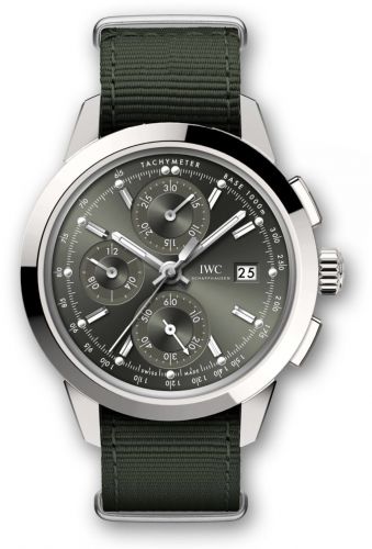 IWC Ingenieur Chronograph Custom Stainless Steel Green-Rhodium NATO