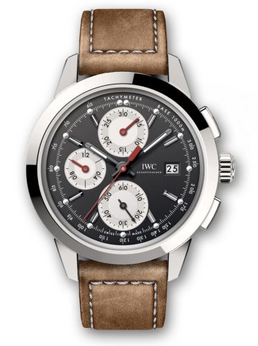 IWC Ingenieur Chronograph Custom Stainless Steel Black-Silver-Red Calf