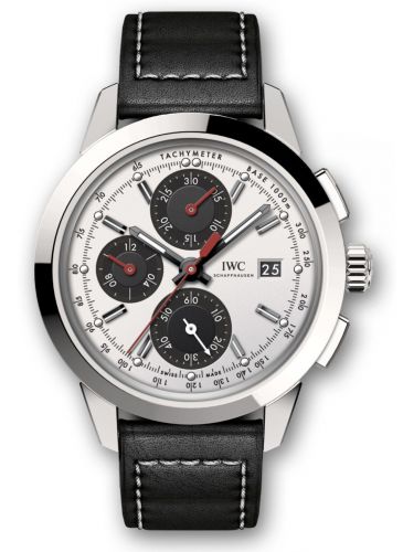 IWC Ingenieur Chronograph Custom Stainless Steel Silver-Black-Red Calf