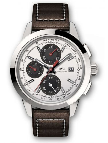 IWC Ingenieur Chronograph Custom Stainless Steel Silver-Black-Red Calf
