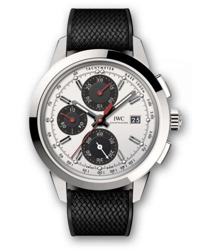 IWC Ingenieur Chronograph Custom Stainless Steel Silver-Black-Red Rubber