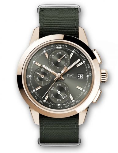 IWC Ingenieur Chronograph Custom Red Gold Green-Gold NATO