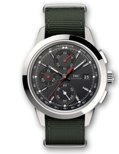 IWC Ingenieur Chronograph Custom Stainless Steel Black-Red NATO