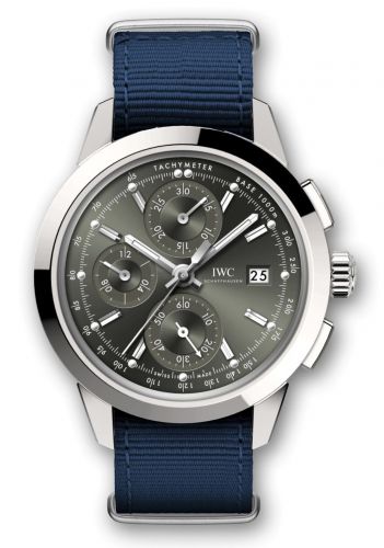 IWC Ingenieur Chronograph Custom Stainless Steel Green-Rhodium NATO