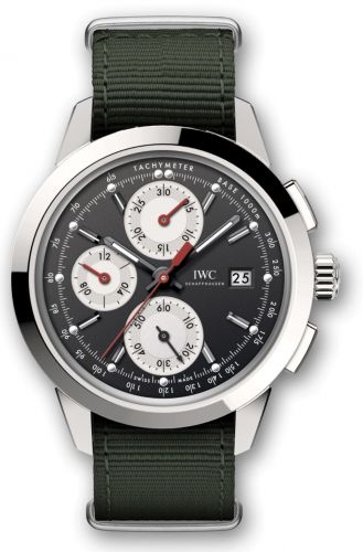 IWC Ingenieur Chronograph Custom Stainless Steel Black-Silver-Red NATO