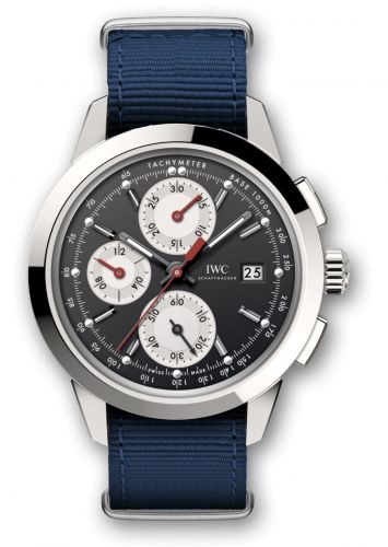 IWC Ingenieur Chronograph Custom Stainless Steel Black-Silver-Red NATO