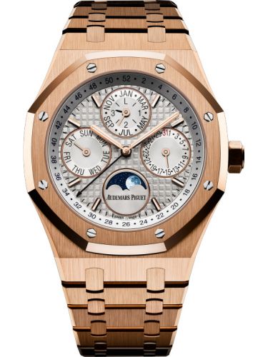 Audemars Piguet Royal Oak Perpetual Calendar 41 Pink Gold Silver