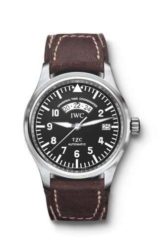 IWC Pilot's Watch UTC Stainless Steel Black Strap