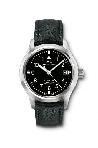 IWC Pilot's Watch Mark XII Stainless Steel Black Strap