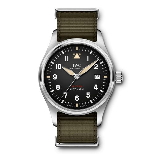 IWC Pilot's Watch Automatic Spitfire Stainless Steel Black NATO