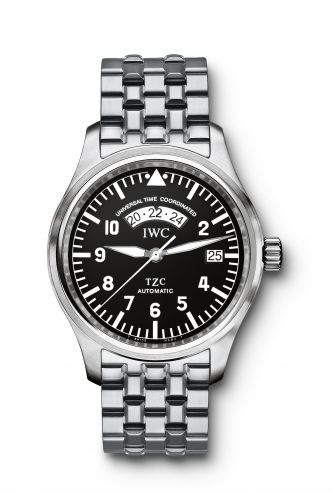 IWC Pilot's Watch UTC Stainless Steel Black Bracelet