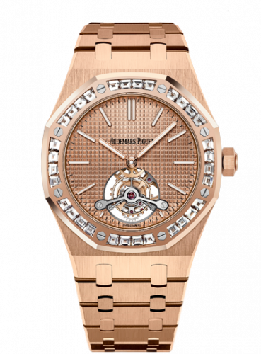 Audemars Piguet Royal Oak Ultra Thin Tourbillon Pink Gold Baguette Westime