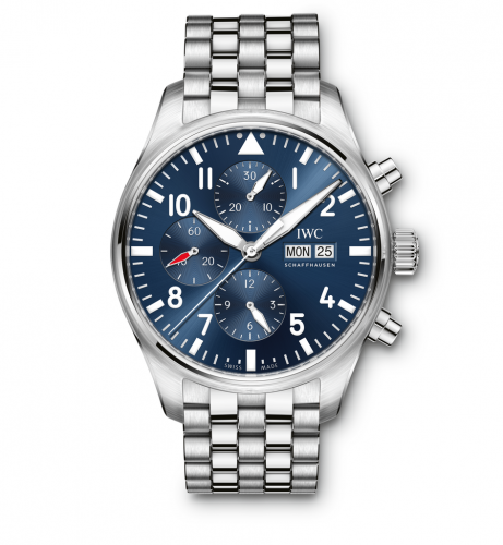 IWC Pilot's Watch Chronograph Stainless Steel Le Petit Prince Bracelet