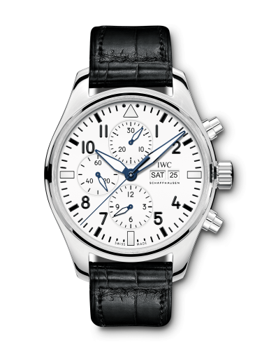 IWC Pilot's Watch Chronograph Edition 150 Years Stainless Steel White